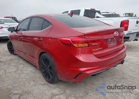 2018 Hyundai Elantra Sport z USA, uszkodzony, nr VIN KMHD04LB5JU683826